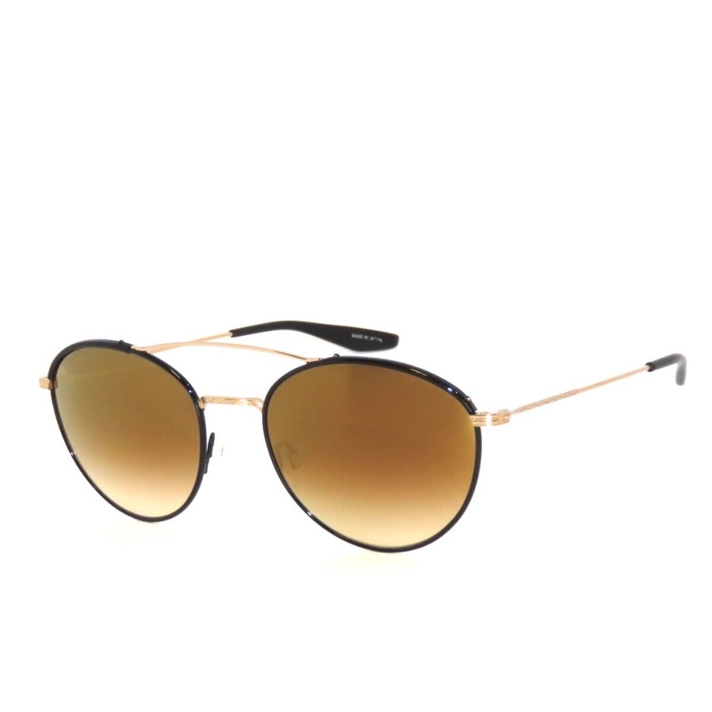 Barton Perreira Gamine GOL/JET/GOR Black Gold Mirror Brown Gradient Sunglasses